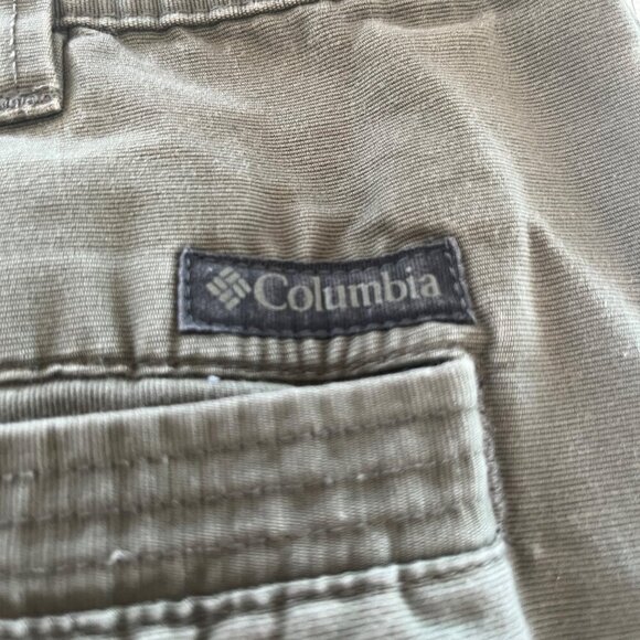 Columbia‎ Shorts Adult 40 Khaki Snap Button Zip Pockets Cargo Hiking Fishing Men - Picture 6 of 8
